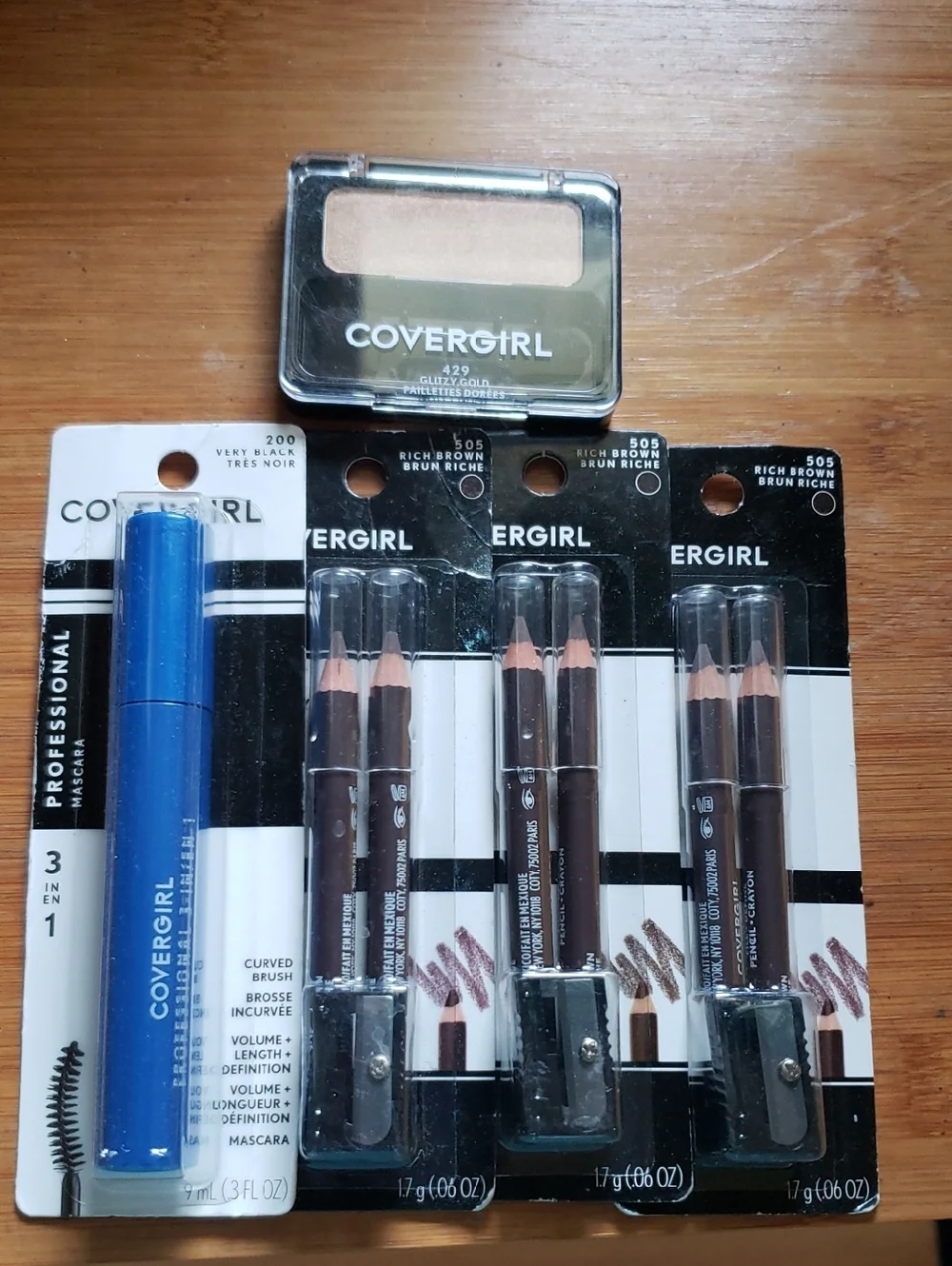 COVERGIRL Neutral Eyeshadow with Brown Eye & Brow Pencils + Very Black Mascara